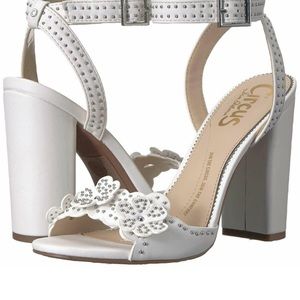 Circus Sam Edelman White Merle Heeled Sandal 9M